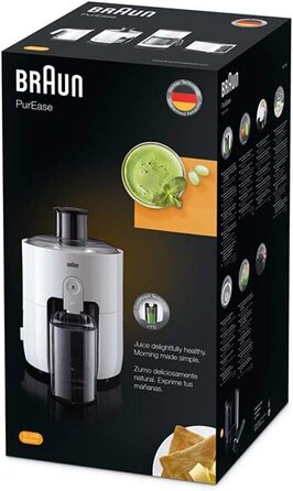 Соковыжималка Braun Household PurEase Juicer SJ 3100 WH / 500 Вт / нержавеющая сталь / белый