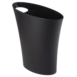 Корзина для мусора 33,7x33x17,1 см черная Skinny Umbra