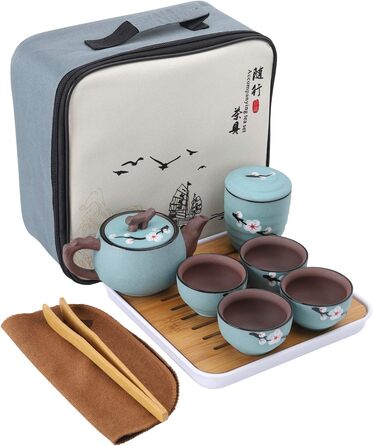 Чайный сервиз в японском стиле с дорожной сумкой Fanquare