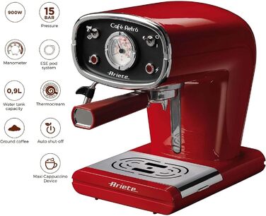 Кофеварка 900 Вт Caffé Retro Ariete