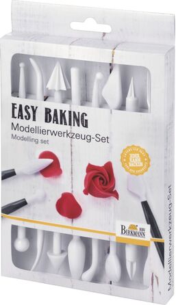 Набор инструментов для моделирования кондитерских украшений, 16 шт, серый, Easy Baking RBV Birkmann