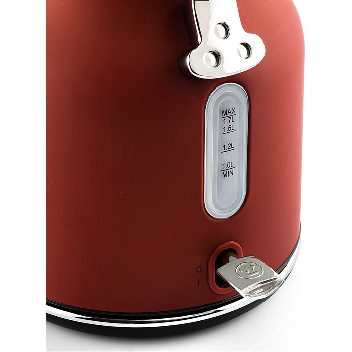 Электрический чайник Westinghouse Lighting / 2200 Вт / 1.7 л / с индикатором температуры и уровня воды / красный