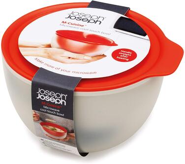Пиала для микроволновки с крышкой оранжевая 0,55 л M-Cuisine Microwave Cool-Touch Joseph Joseph