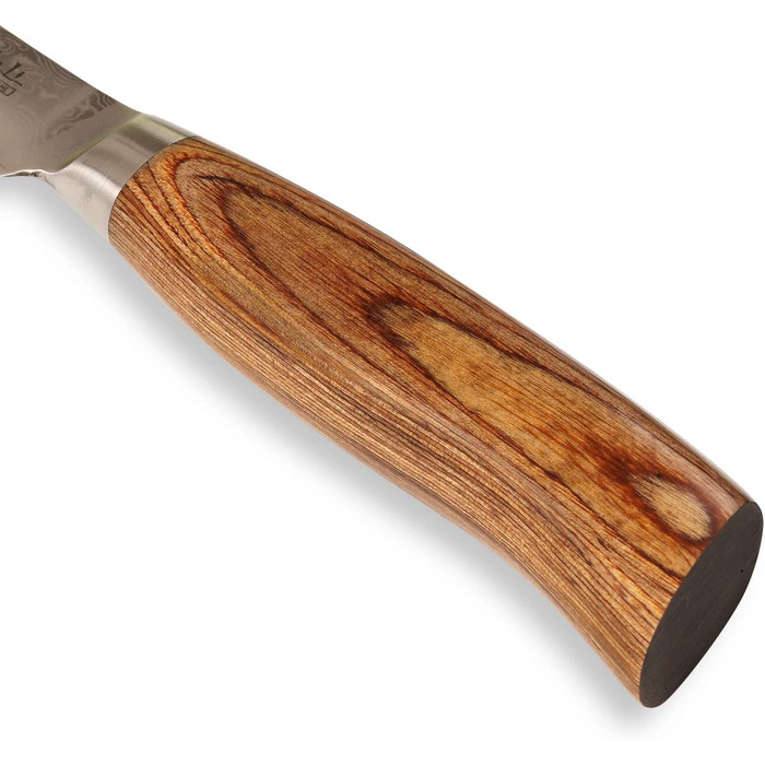 Поварской нож из 67 слоев дамасской стали 12 см EDIB Pro Wakoli