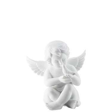Фигурка "Ангел с голубем" 14,4 см белая матовая Angel Rosenthal