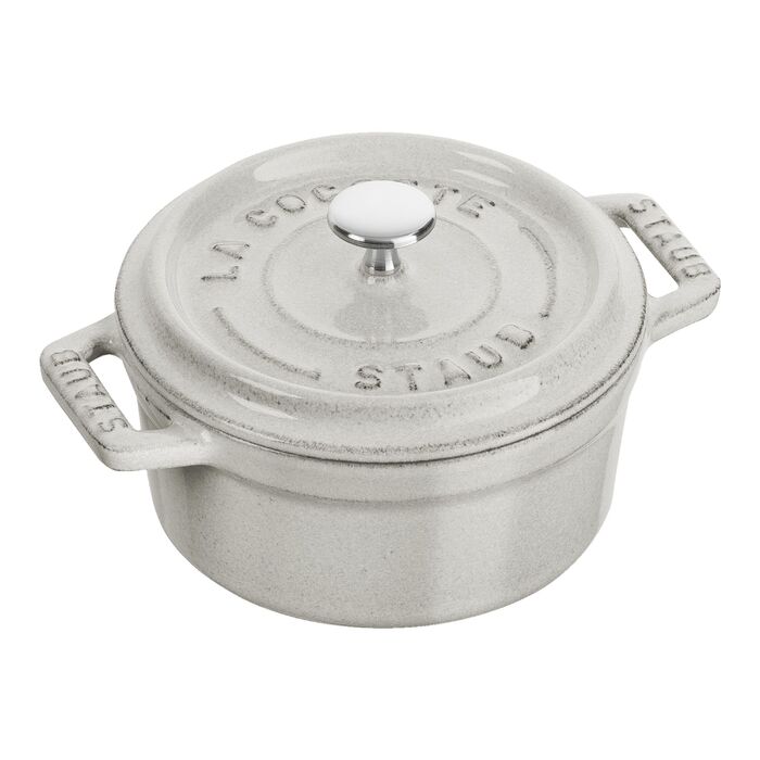 Staub Кокот круглый 10 см, белый графит Staub