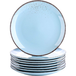 Обеденные тарелки, цвет голубой, 8шт. Vancasso Navia
