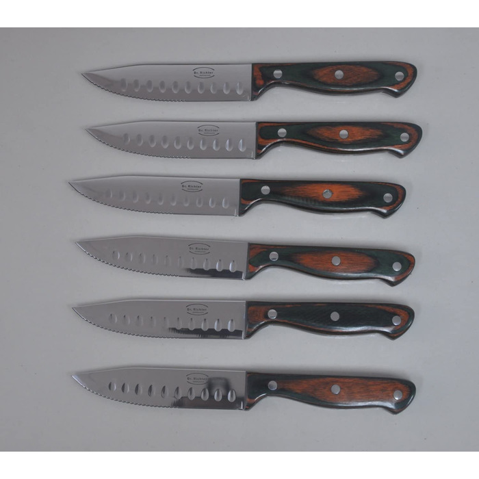 Набор ножей для стейка Dr. Richter Texas XXL, 6 предметов, в деревянной коробке