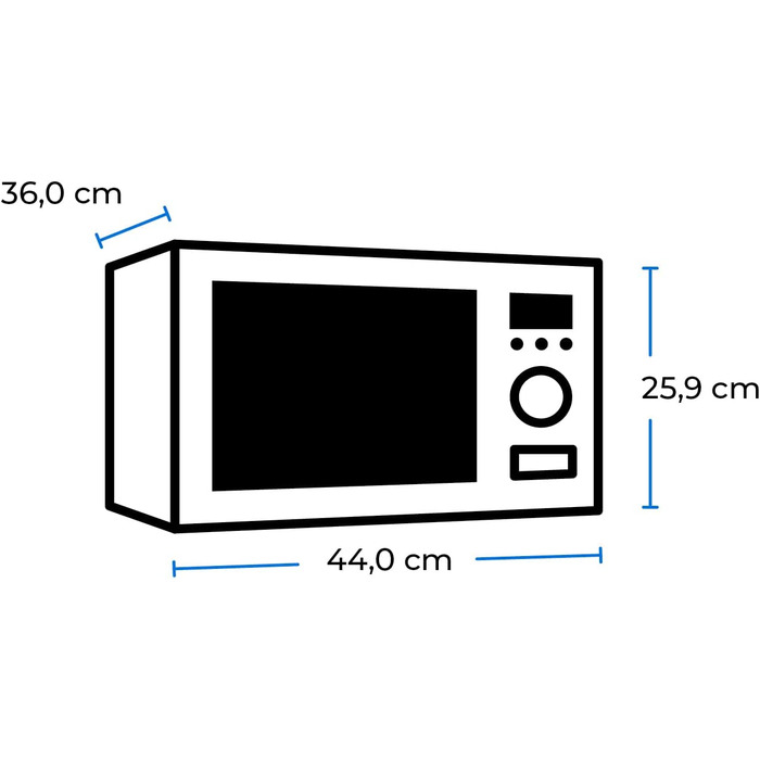 Микроволновая печь Exquisit RMW720-3GDIG / 1000 Вт / 20 л / цифровой дисплей