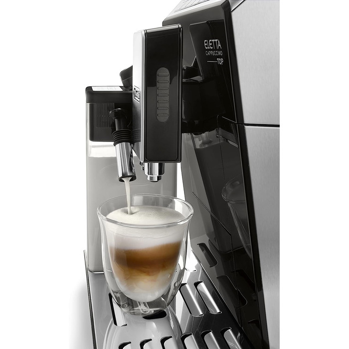 Кофемашина на 2 чашки с насадкой для вспенивания молока, черная Elite Cappuccino De'Longhi