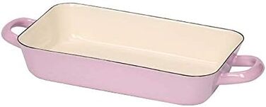 Блюдо для запекания 26 x 17 см, эмалированная, розовая Riess 0049-006