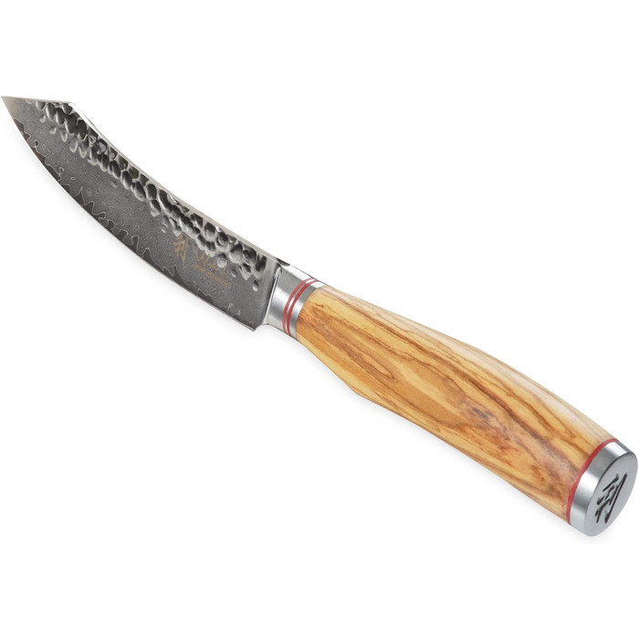 Набор из 4 дамасских ножей для стейка с рукоятками из оливкового дерева 12,5 см Wakoli Exclusive