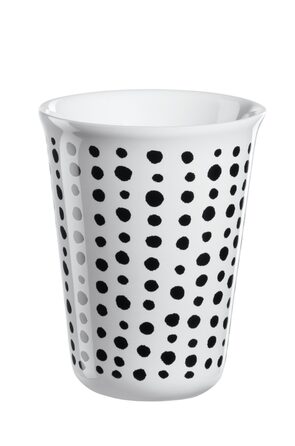Чашка для капучино 0,25 л белая черные пятна Coppetta ASA-Selection