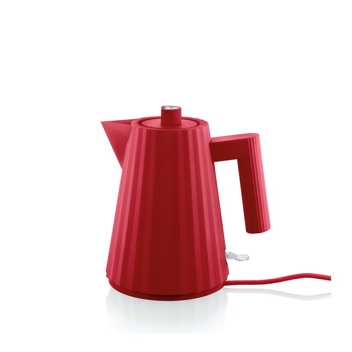 alessi electric kettle red