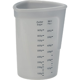 Мерный стаканчик с делениями, 1 л,  12,5 x 12,5 x 17 см Lurch