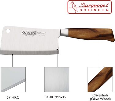 Нож-топорик для мяса 15 см Oliva Line Burgvogel Solingen