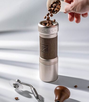 Ручная кофемолка 1Zpresso K-Ultra / нержавеющая сталь / серебристый