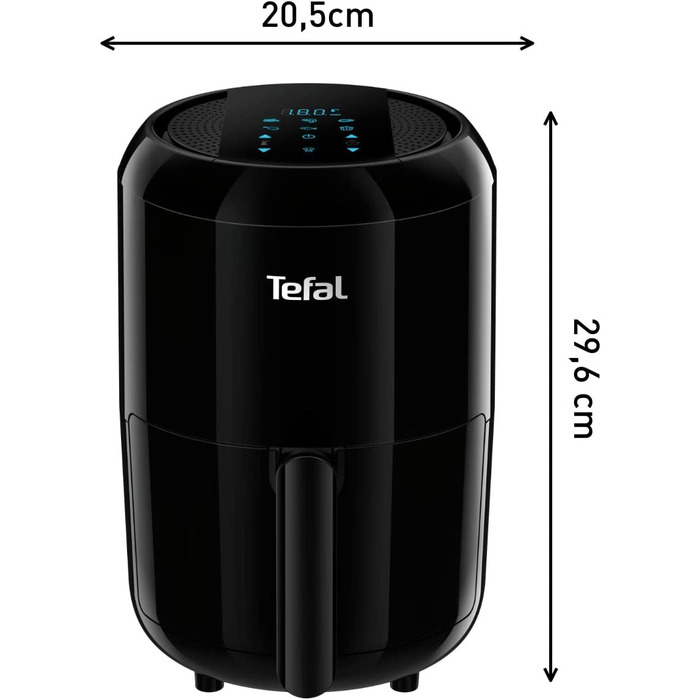 Фритюрница Tefal EY3018 Easy Fry Compact 1,6 л / 6 автоматических программ / цифровой дисплей