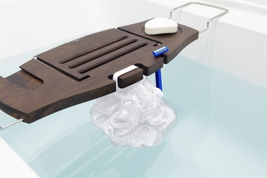 Полка для ванной 71,1-94x21,6x3,8 см коричневая Aquala Bathtub Caddy Umbra