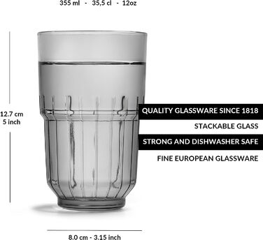 Набор стаканов лонг-дринк, 6 предметов 355 мл Libbey LinQ