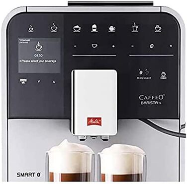 Кофемашина на 2 чашки со вспенивателем молока Caffeo Barista TS Smart F850-101 Melitta