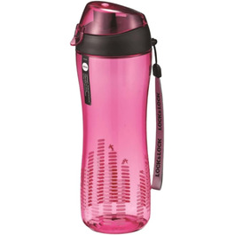 Спортивная бутылка для воды  650 мл, розовая LOCK & LOCK 