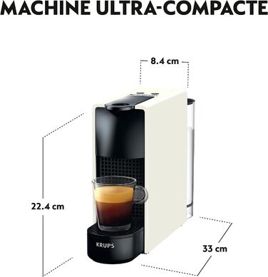 Капсульная кофемашина 0.6 л 1200 Вт, белая Nespresso Essenza Mini ‎YY2912FD Krups