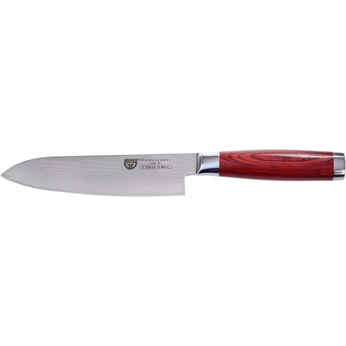 Нож из 67 слоев дамасской стали 17.5 см Santoku 074.56 GRÄWE