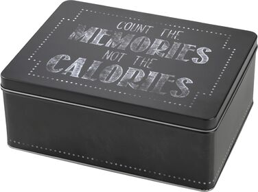 Кондитерская коробка, 28 x 21 х 10,5 см, черная, Count the memories, not calories RBV Birkmann