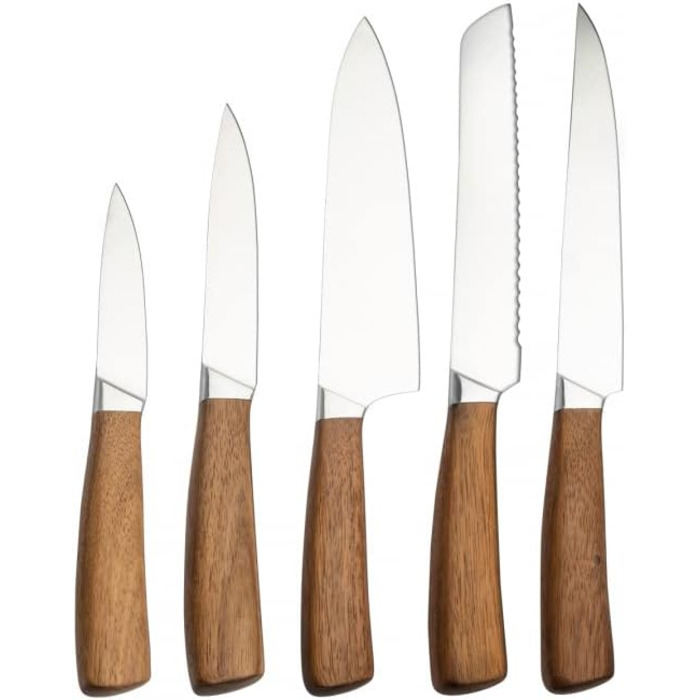 Набор ножей с подставкой 6 предметов Swan Ceramic KARACA