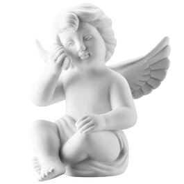 Фигурка "Ангел с телефоном" 14.5 см белая матовая Angel Rosenthal