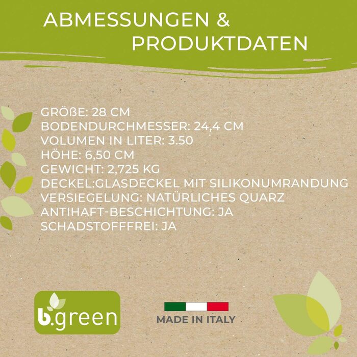 Сковорода сервировочная 28 см B. Green Berndes