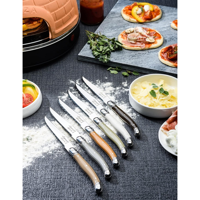 Набор ножей для стейка с подставкой 7 предметов Premium Line Laguiole Style de Vie
