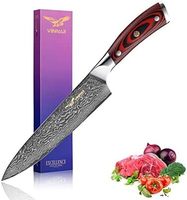 Поварской нож VINNAR из 66 слоев дамасской стали, 20 см
