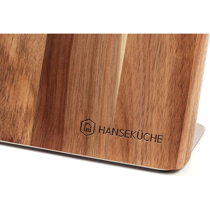 Магнитный держатель для ножей из древесины акации 25 х 22,5 см Hanseküche