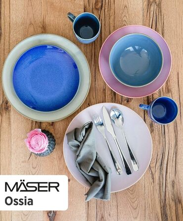 Набор столовой посуды на 4 человека 16 предметов Ossia Series MÄSER