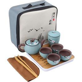 Чайный сервиз в японском стиле с дорожной сумкой Fanquare