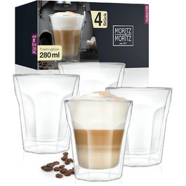 Набор из 4 стаканов для кофе 0,28 л Moritz & Moritz