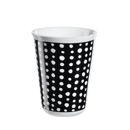 Чашка для капучино 0,25 л черная белые пятна Coppetta ASA-Selection