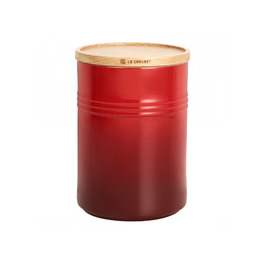 Емкость для хранения с деревянной крышкой 19 см, красная Le Creuset