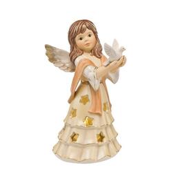 Фигурка “Ангел мира” с чайной свечой “Champagner Himmelsboten” Goebel