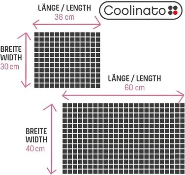 Набор силиконовых ковриков для выпечки 38 x 30 см и 40 x 60 см, 2 предмета Coolinato