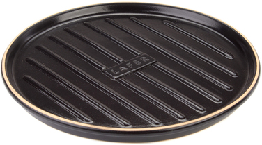 Блюдо для гриля с вертикальной решеткой круглое, 32 см, черное, Römertopf BBQ Römertopf