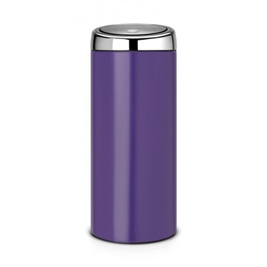 Мусорный бак 30 л фиолетовый стальная крышка Touch Bin Brabantia