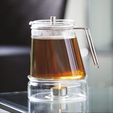 Заварочный стеклянный чайник Mono Ellipse с сеточкой, 1.3 л