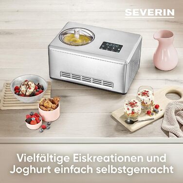 Мороженица с функцией приготовления йогурта EZ 7406, 180 Вт SEVERIN