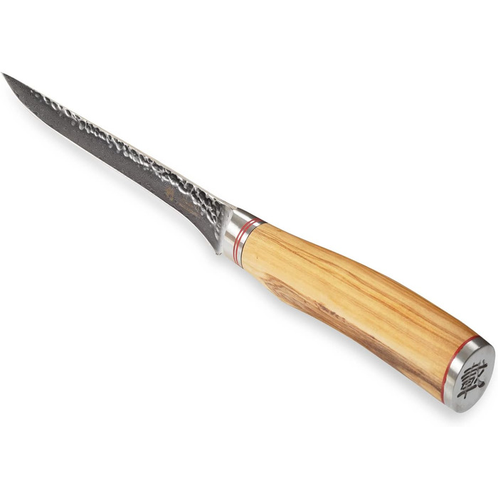 Дамасский филейный нож с рукояткой из оливкового дерева 16,50 см Wakoli Zayiko Minami