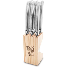Набор ножей для стейка с подставкой 7 предметов Premium Line Laguiole Style de Vie
