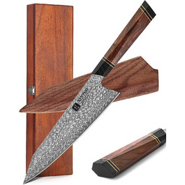 Поварской нож 21.5 см с защитой лезвия и подарочной коробкой ‎F2 XINZUO
