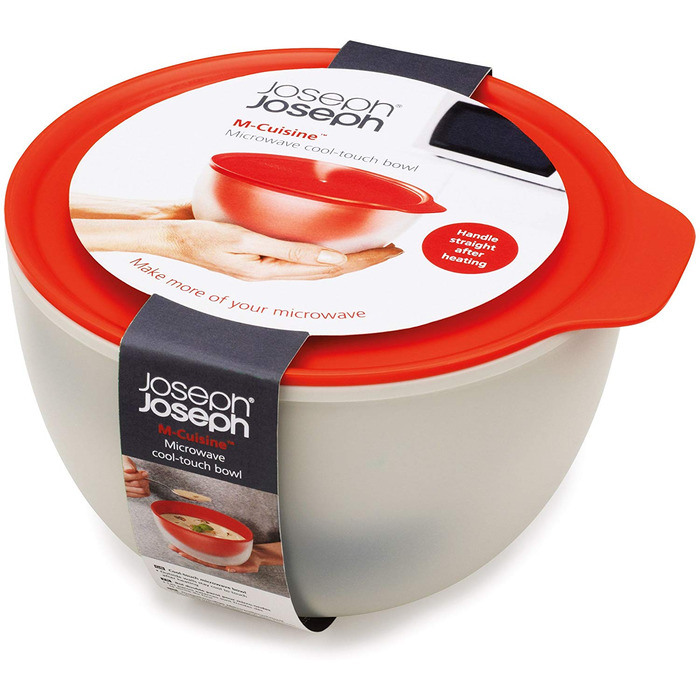 Пиала для микроволновки с крышкой оранжевая 0,55 л M-Cuisine Microwave Cool-Touch Joseph Joseph